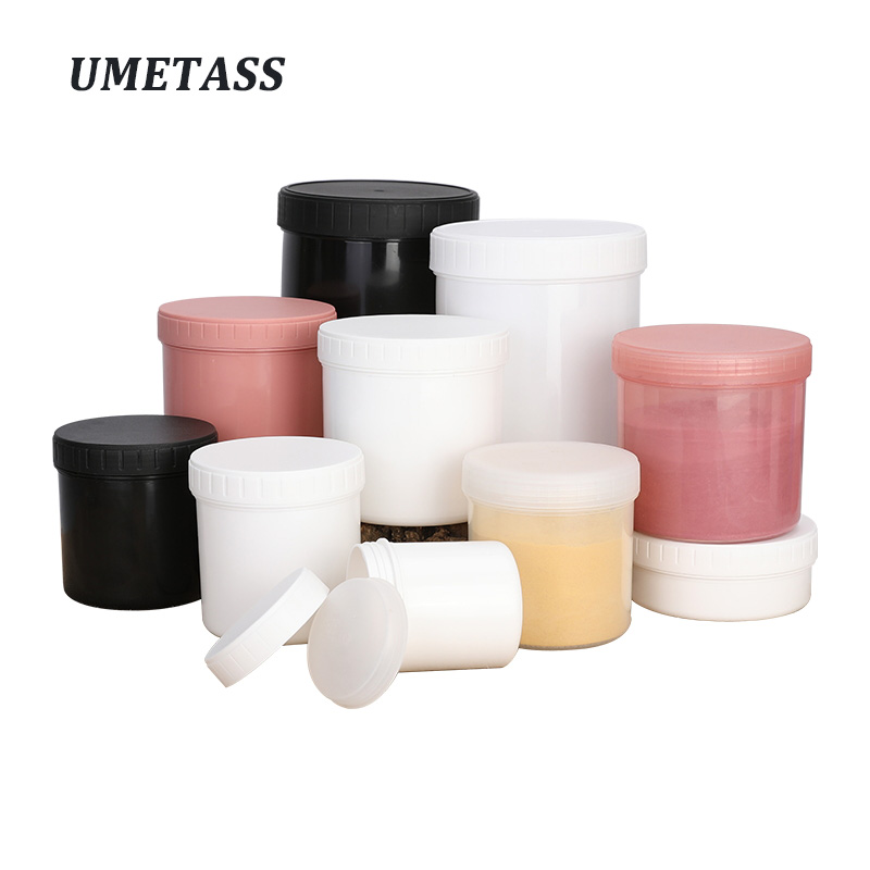 Manufacturer 150ml to 1000ml round empty high capacity pp plastic white black clear jar cooler beer food can with sealing line