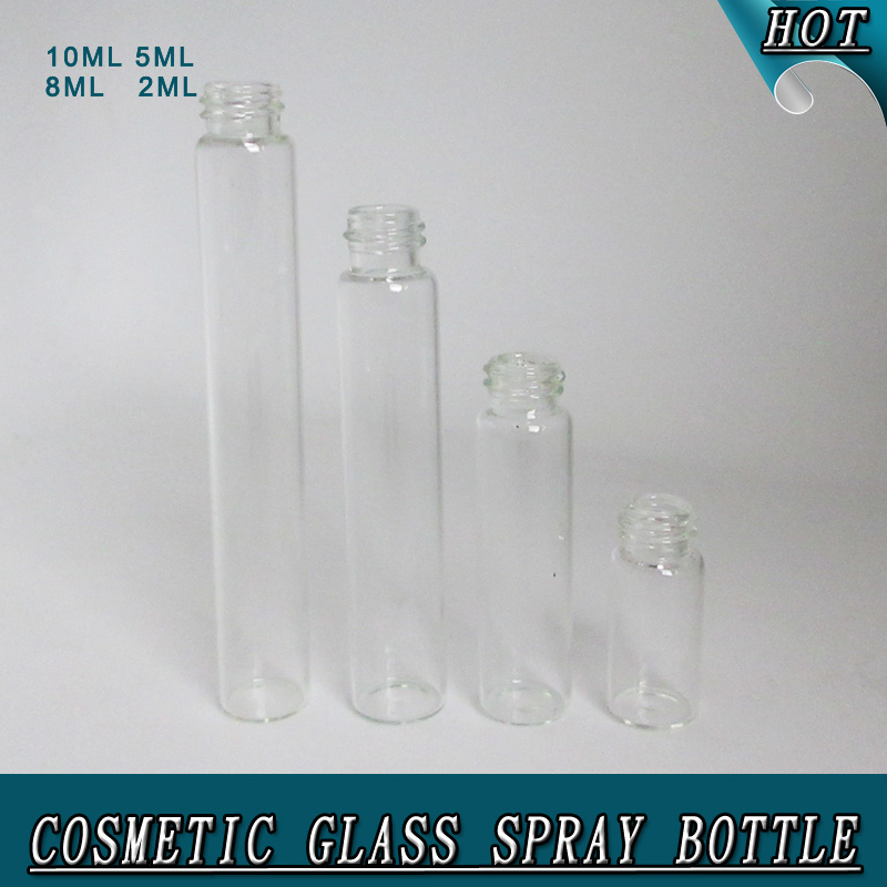 Manufacturer 2ml 5ml 8ml 10ml refillable glass perfume spray bottle vial with black fine mist sprayer for perfume tester samples