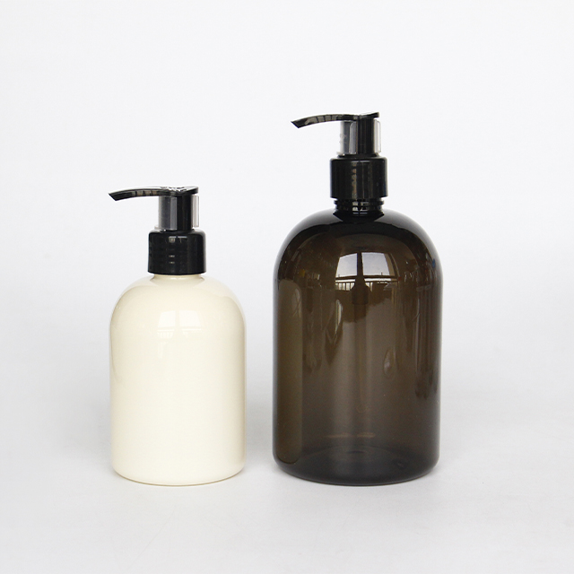 Manufacturer 400 ml 500 ml pet clear cosmetic bottles in stock