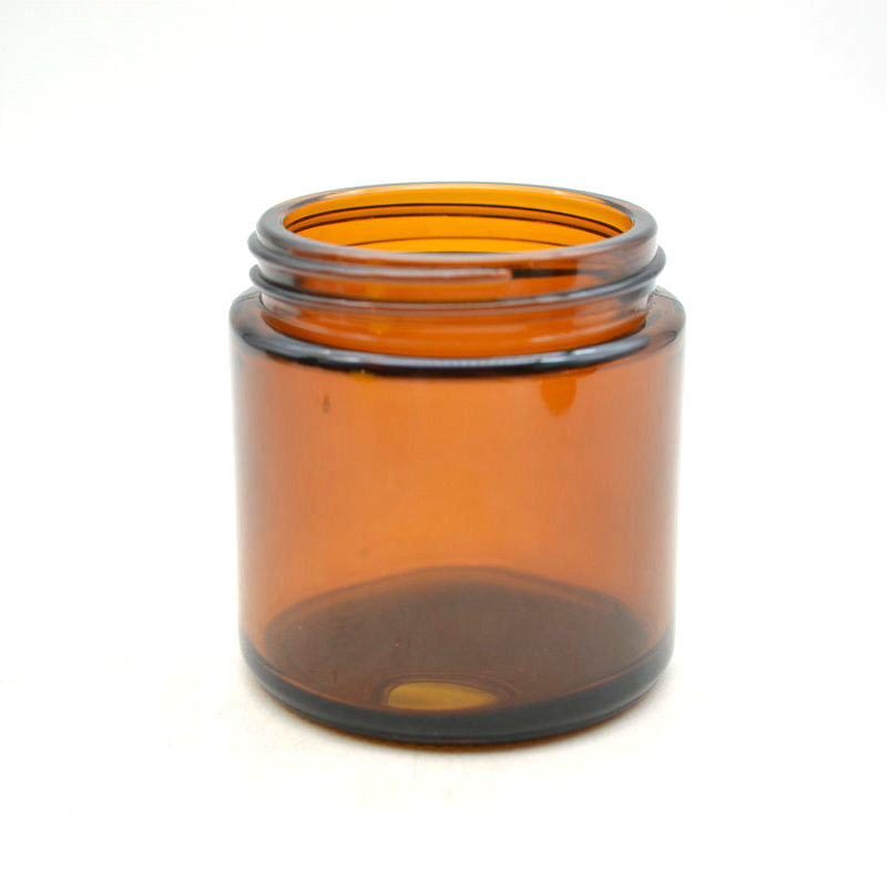 Manufacturer 4oz 120ml Empty Golden Lid Amber Glass Candle Jar Cosmetic Glass Jar