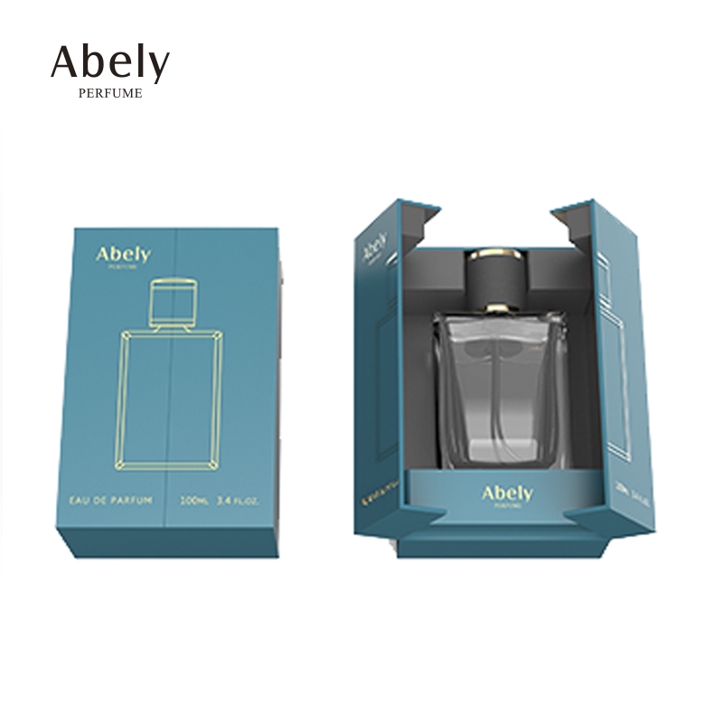 Manufacturer 50ml 100ml Empty high quality cylinder transparent OEM glass perfume bottle with gift box pump sprayer