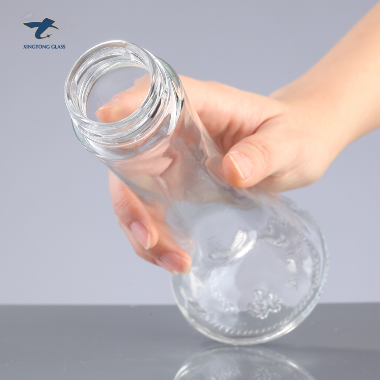 Manufacturer Best Quality Clear Transparent 300Ml Glass Bottle For Custom Lid