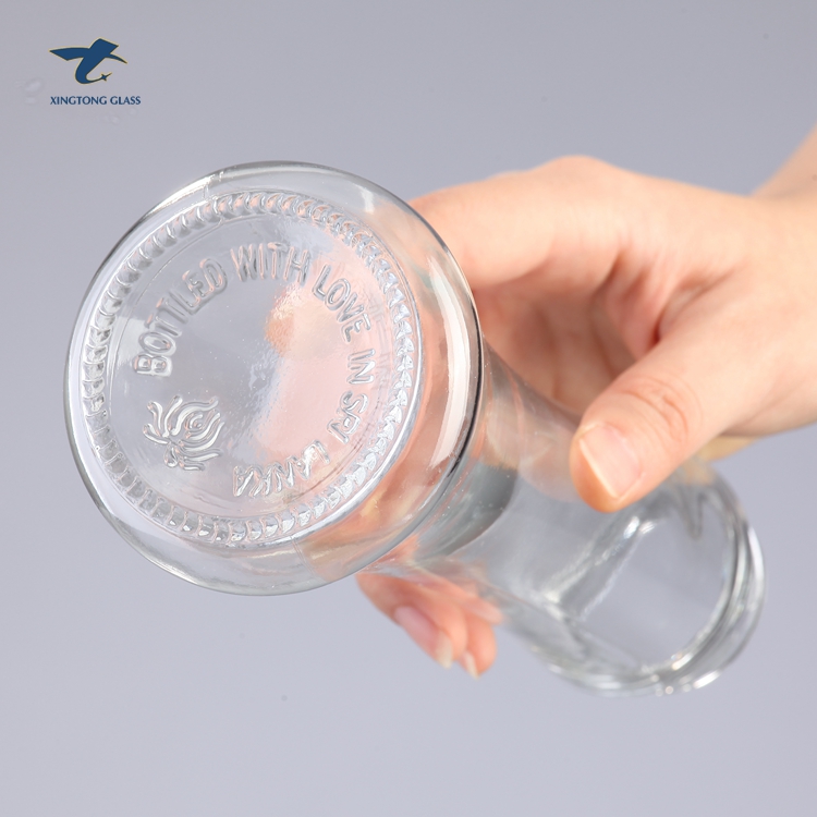 Manufacturer Best Quality Clear Transparent 300Ml Glass Bottle For Custom Lid