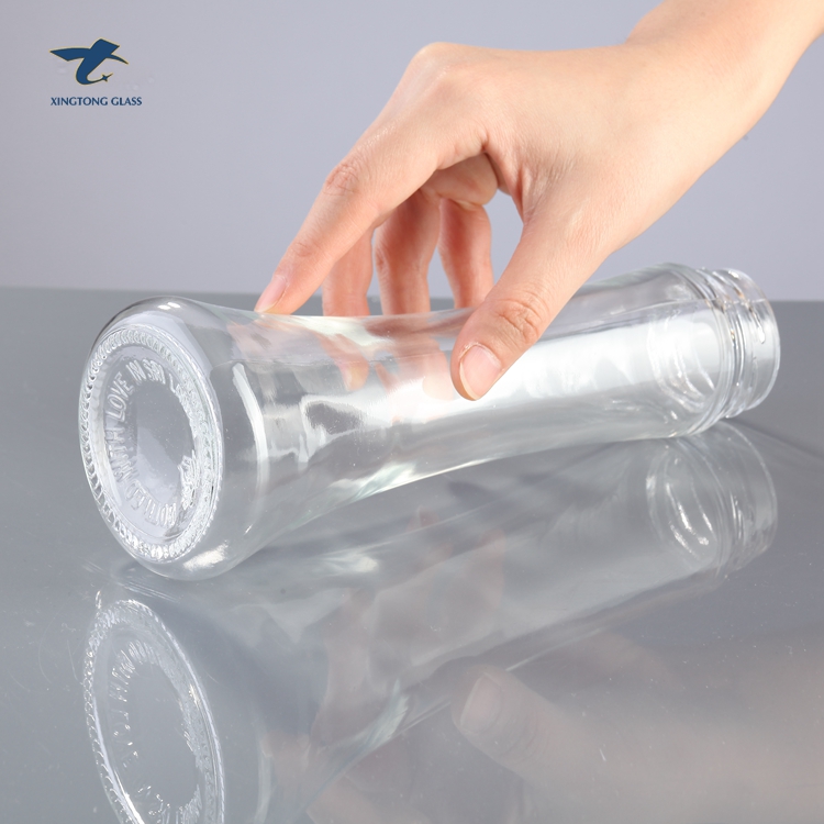 Manufacturer Best Quality Clear Transparent 300Ml Glass Bottle For Custom Lid