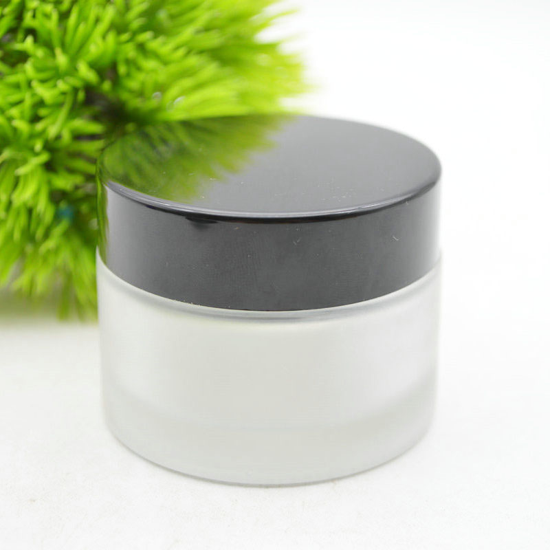 Manufacturer  Body Face Cream Jar Packaging 50ml frosted glass  Cosmetic Cream Jar
