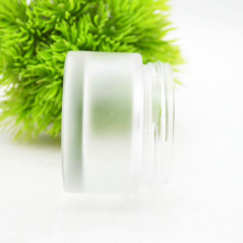 Manufacturer Body Face Cream Jar Packaging 50ml frosted glass Cosmetic Cream Jar