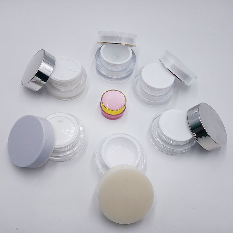 Manufacturer Customized 10g 20g 30g acrylic jar cosmetic cream jar facial cream jar 15ml