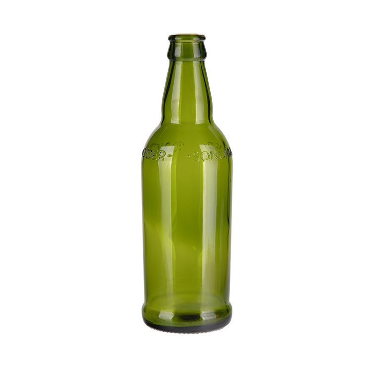 Manufacturer Direct Sell Luxury China 602g Glass Beer CROWN Cap Hot Stamping Beverage Beer Bottle Weight
