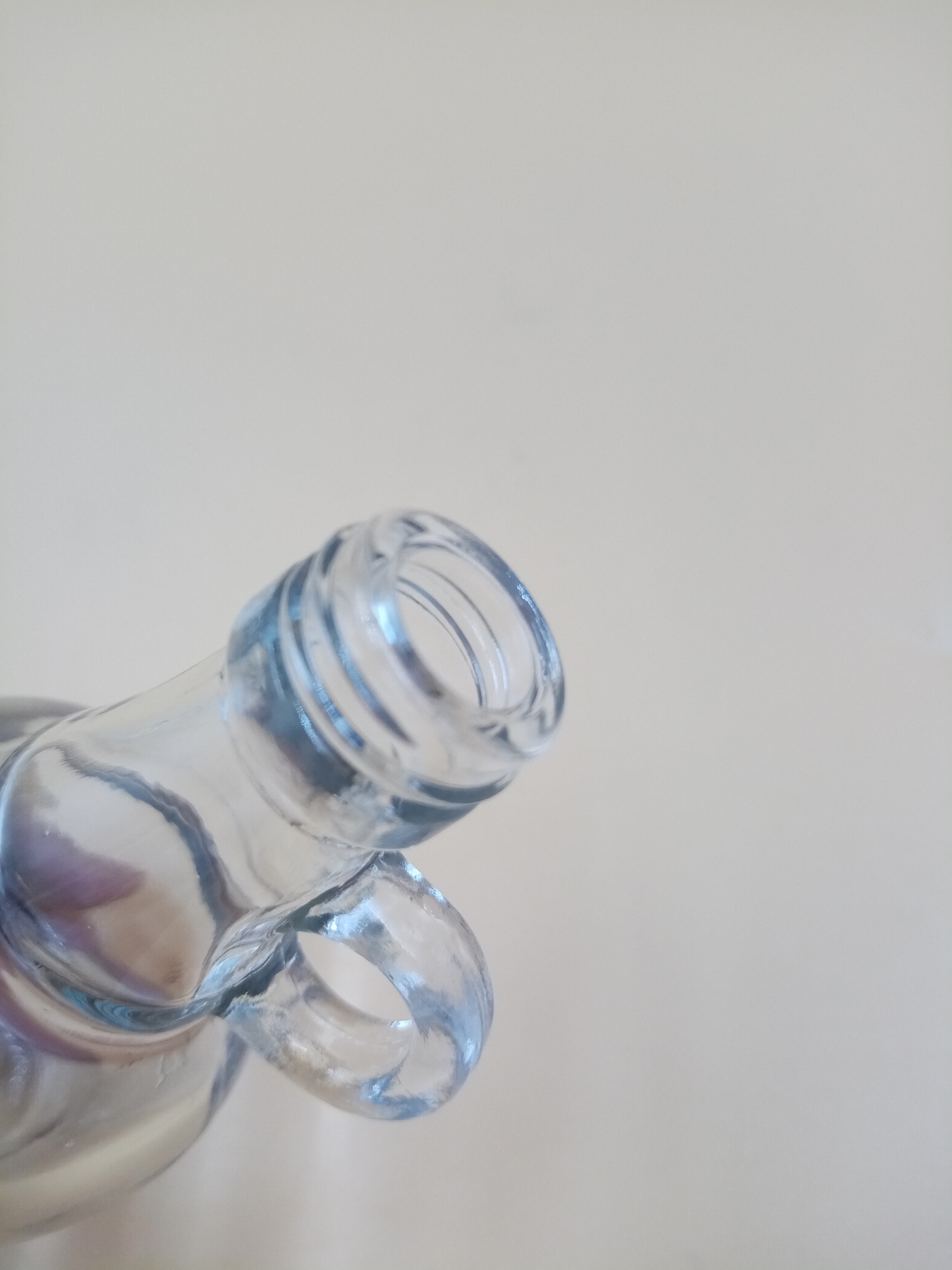Manufacturer Factory Price Wholesale Clear California Glass Bottle mini liquor bottle with handle 55ml1307