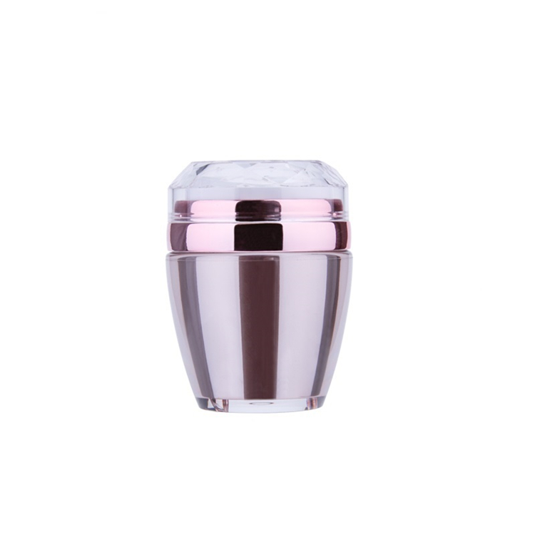 Manufacturer Fancy Empty Purple Acrylic Cosmetic Cream Jars