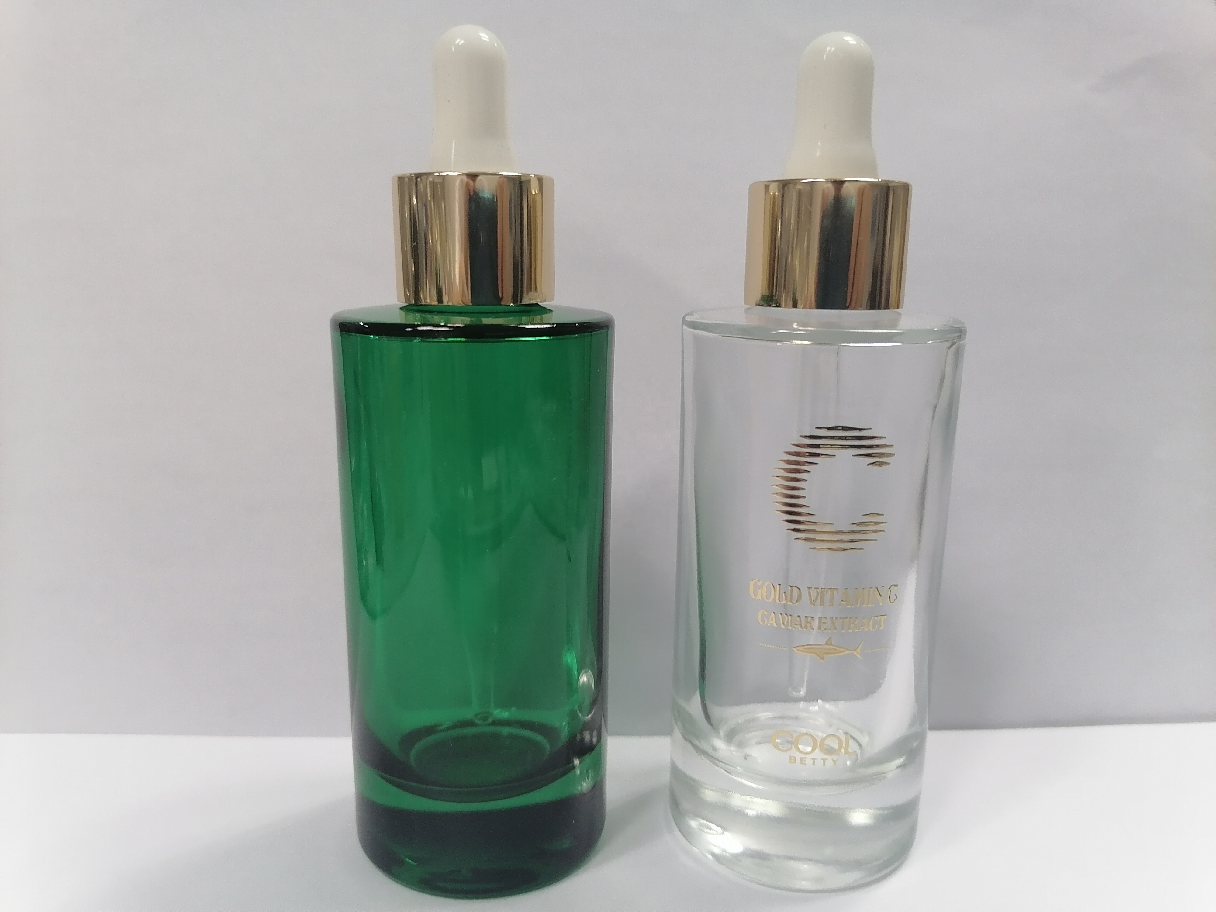 Manufacturer Glass Dropper Bottles 50ml Fancy Dropper Bottles packaging for oil/serum OEM with logo printed or hot foiled