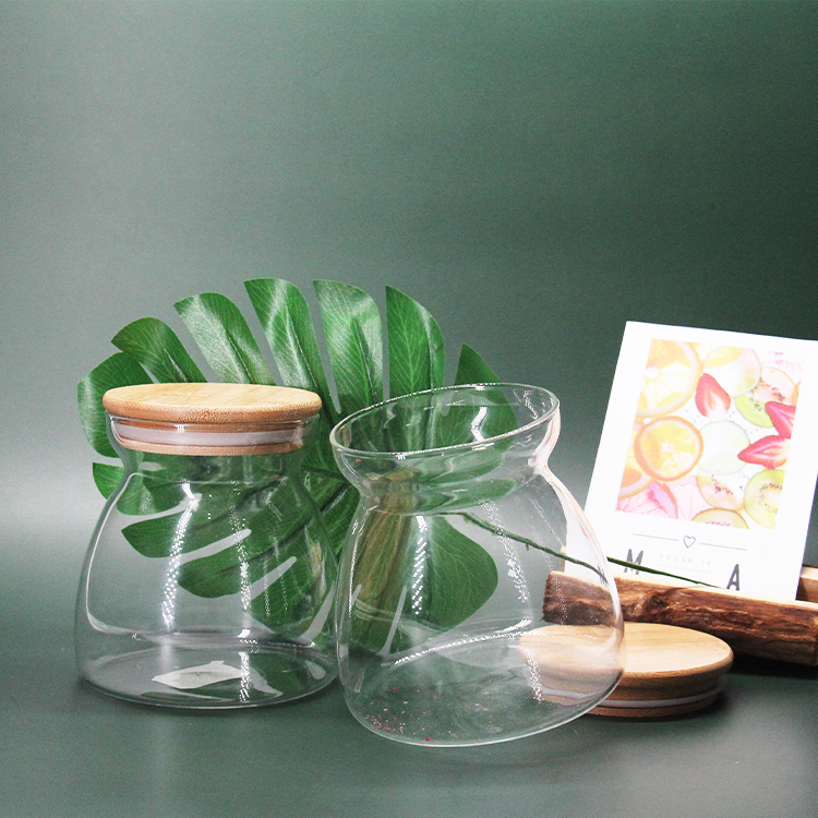 Manufacturer Glass Weed Container Weed Storage Jar With Lid