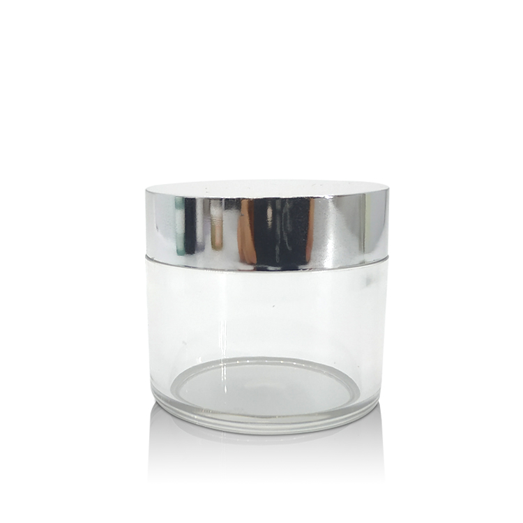Manufacturer Hot Sale Product 50g Clear Round Plastic Jar with Lid for Cosmetic Cream Skin Care