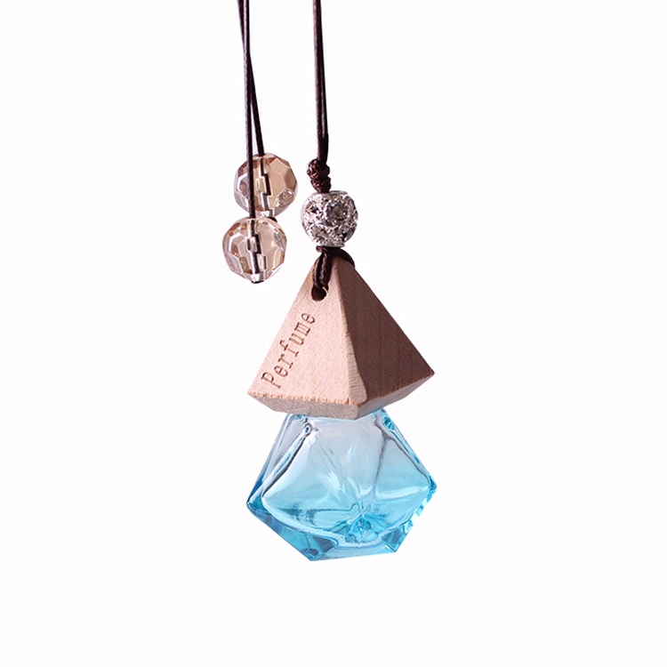 Manufacturer Luxury New High-end Car Hanging Aroma Diffuser Colorful Glass Bottle Clear Beads Automobile Perfume