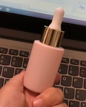 Manufacturer Matte Pink Oil Bottle 30ml,Private Label Glass Dropper Bottle Pipette Cosmetic Packaging