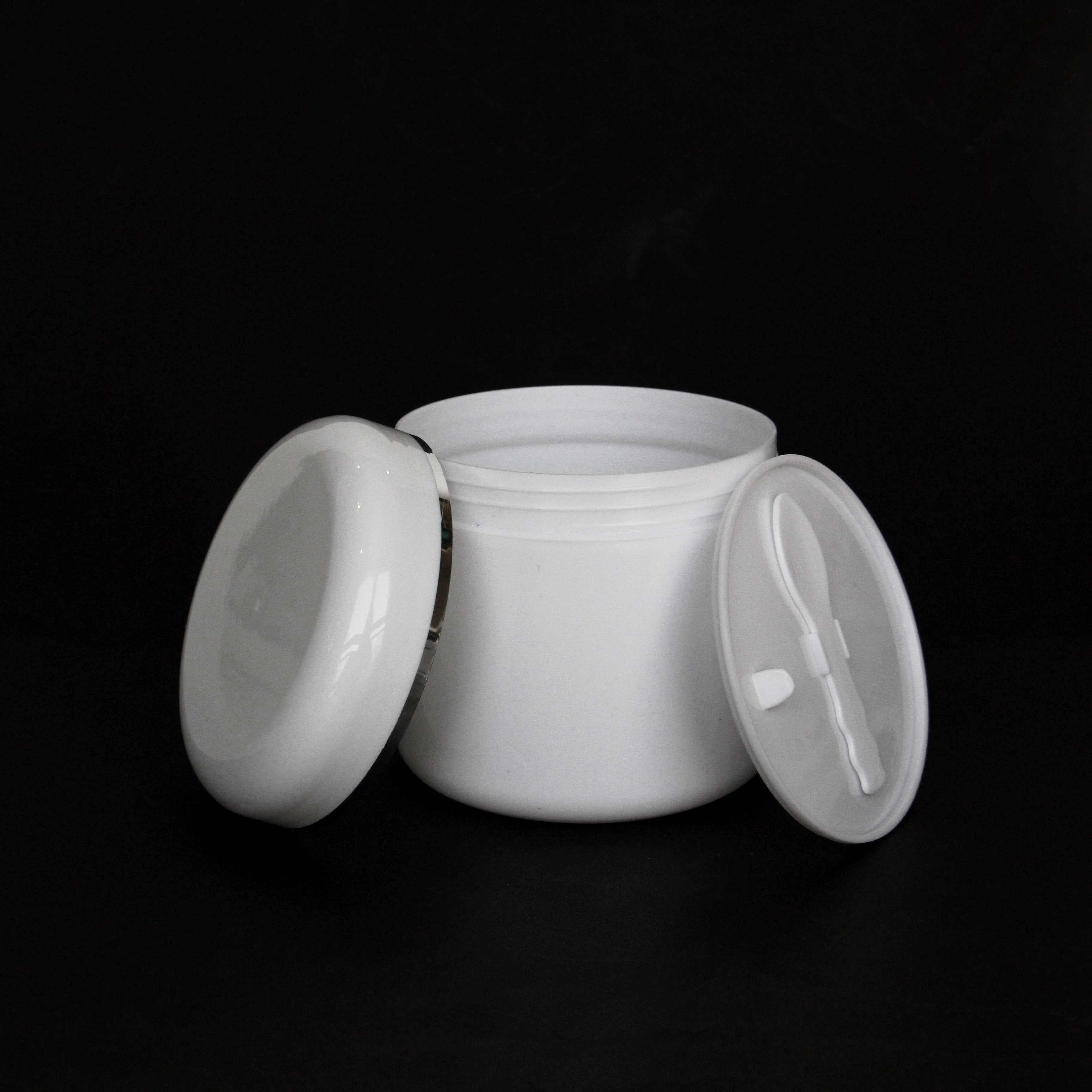 Manufacturer Price White Plastic Cosmetic Jars With Free Sample skin care eye cream face cream jar