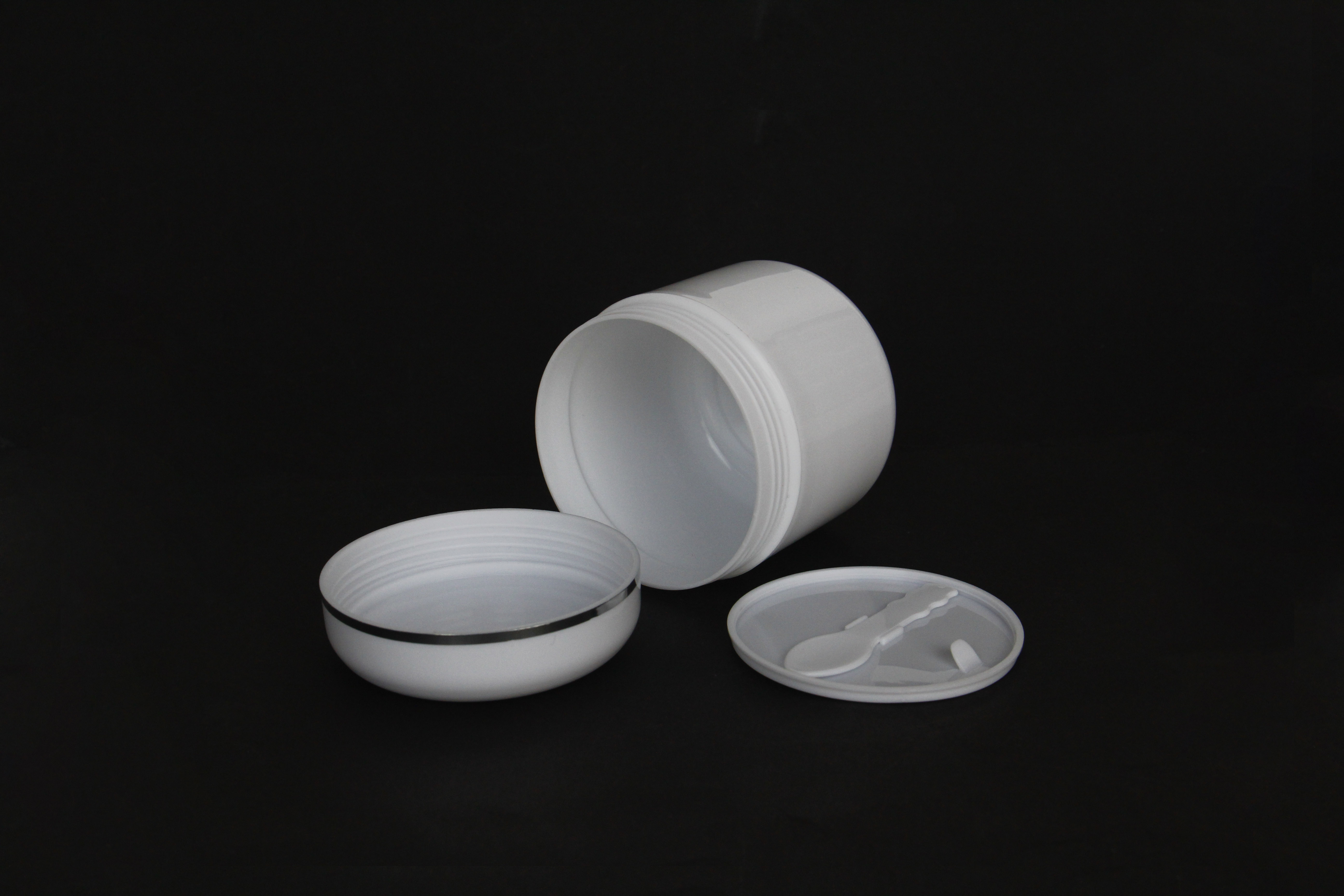 Manufacturer Price White Plastic Cosmetic Jars With Free Sample skin care eye cream face cream jar