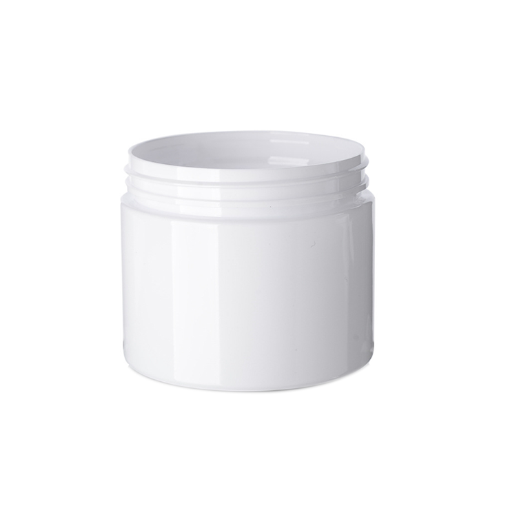 Manufacturer Round Body Face Cream Jar 150ml White Plastic Pet Cosmetic Cream Jar