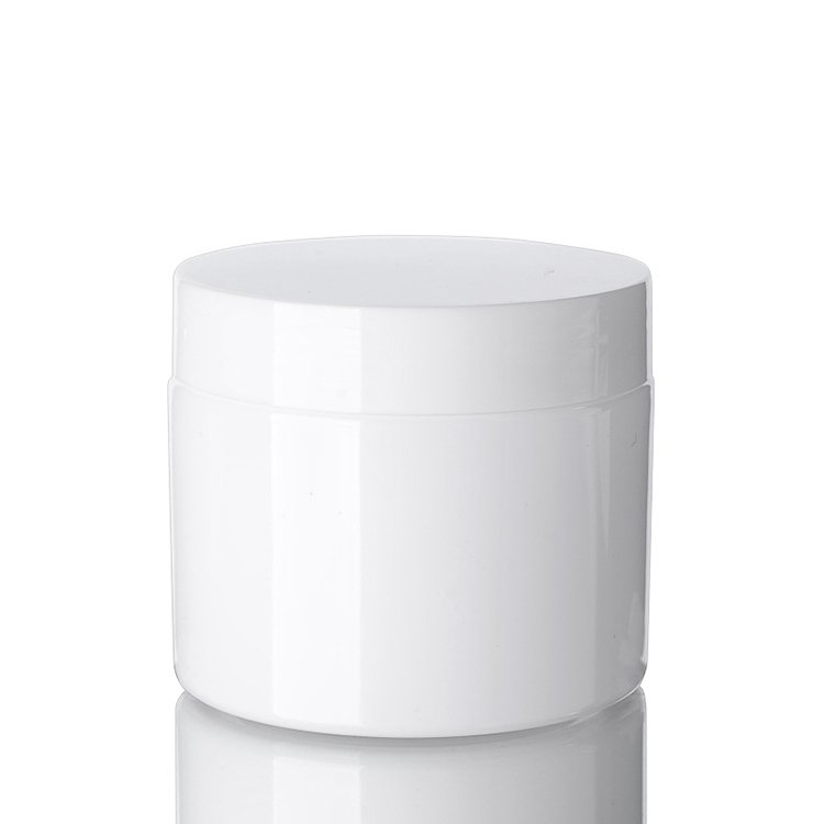 Manufacturer Round Body Face Cream Jar 150ml White Plastic Pet Cosmetic Cream Jar