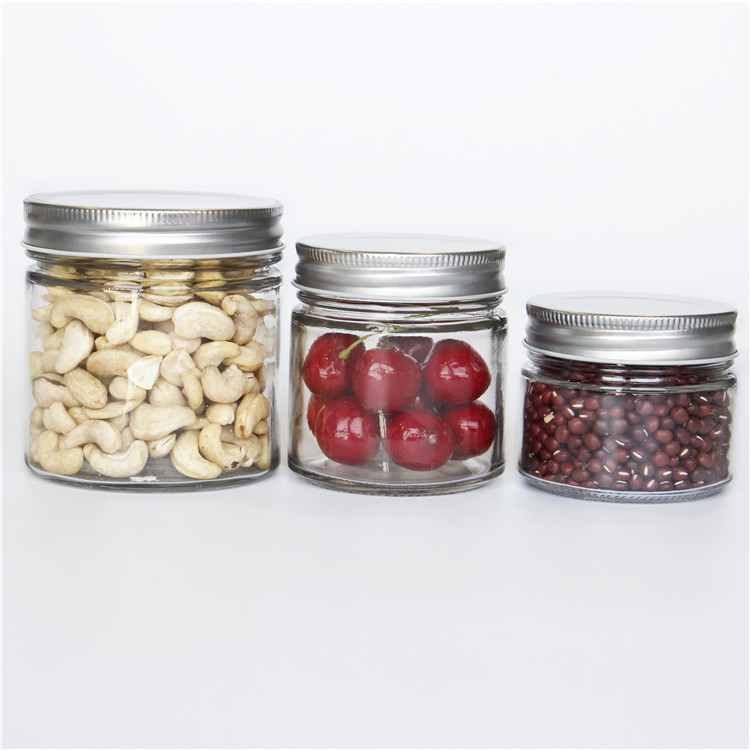 Manufacturer Straight Side Glass Screw Lid Jar For Food