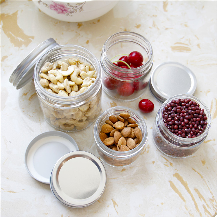 Manufacturer Straight Side Glass Screw Lid Jar For Food