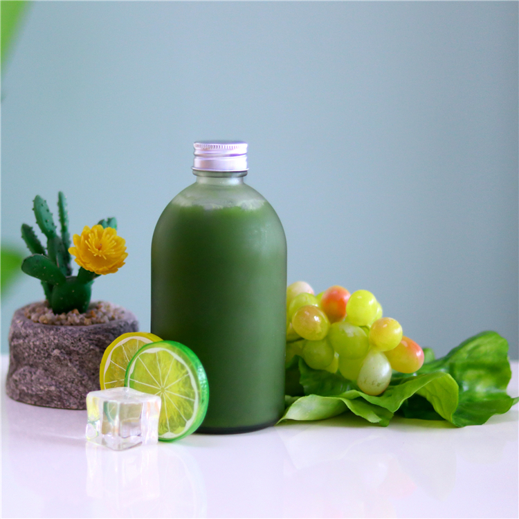 Manufacturer Supply 200ml 350ml Frosted Storage Glass Bottles for Juice beverage Kombucha Tea
