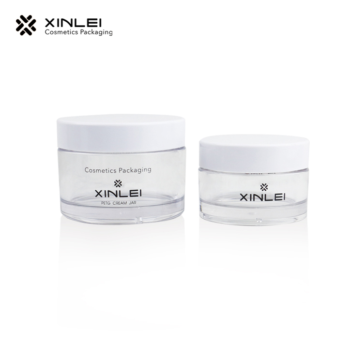 Manufacturer Supply 8oz 250g Provide custom plastic empty containers cream jar cream bath salt cosmetic body butter containers