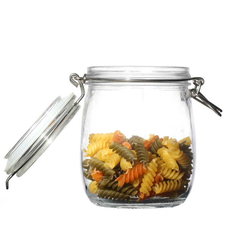 Manufacturer Various Capacity Clear Food Storage Food Round Glass Jars Wholesale