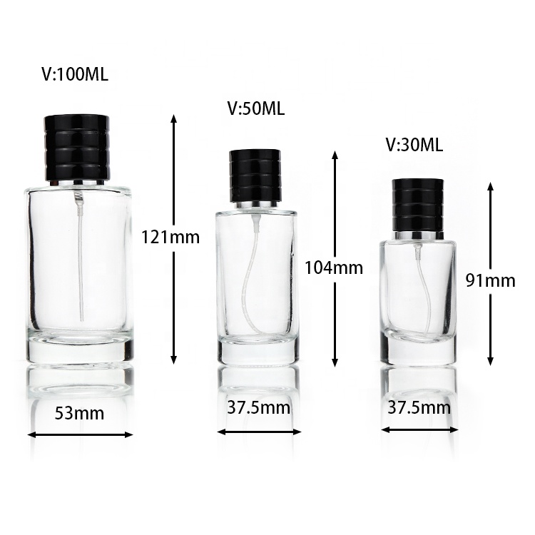 Manufacturer Wholesale Refillable Luxury Magnetic Empty Perfume Spray Glass Bottle 30ml 50ml 100ml