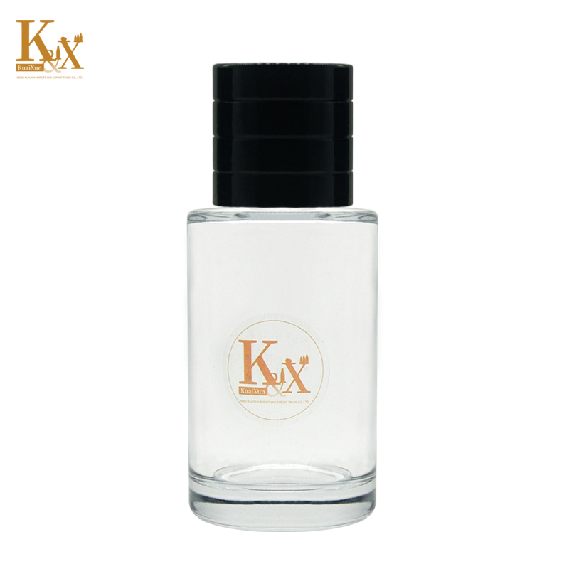 Manufacturer Wholesale cylinder clear 30ml 50 ml 100 ml empty perfume spray glass bottle