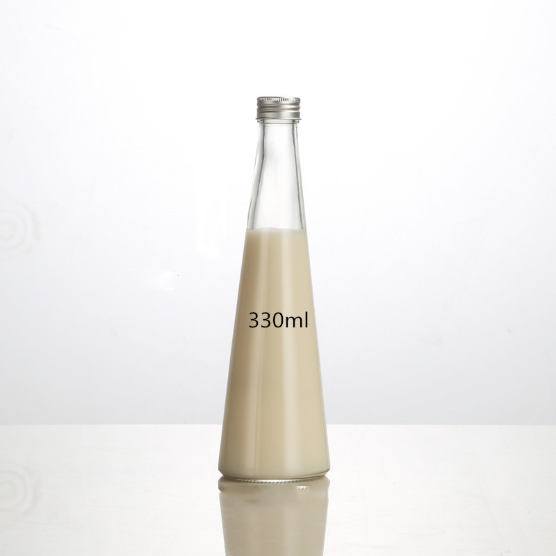 Manufacturer custom 250ml coffee lemon glass beverage bottle transparent glass white wine red wine bottle