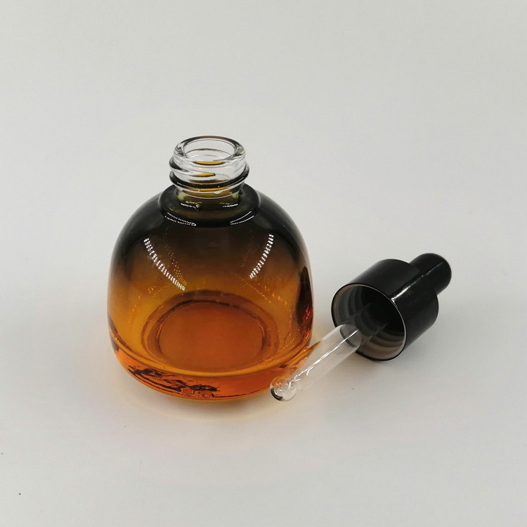 Manufacturer custom for fancy amber essential oil glass bottle