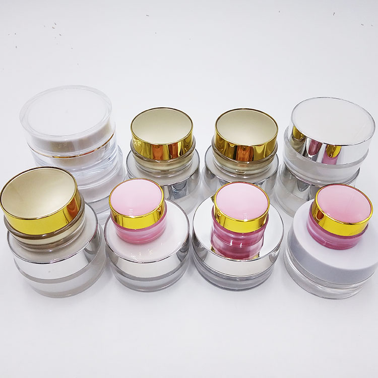 Manufacturer customize 10g 15g plastic jar cream lotion jar Custom cosmetic acrylic jar