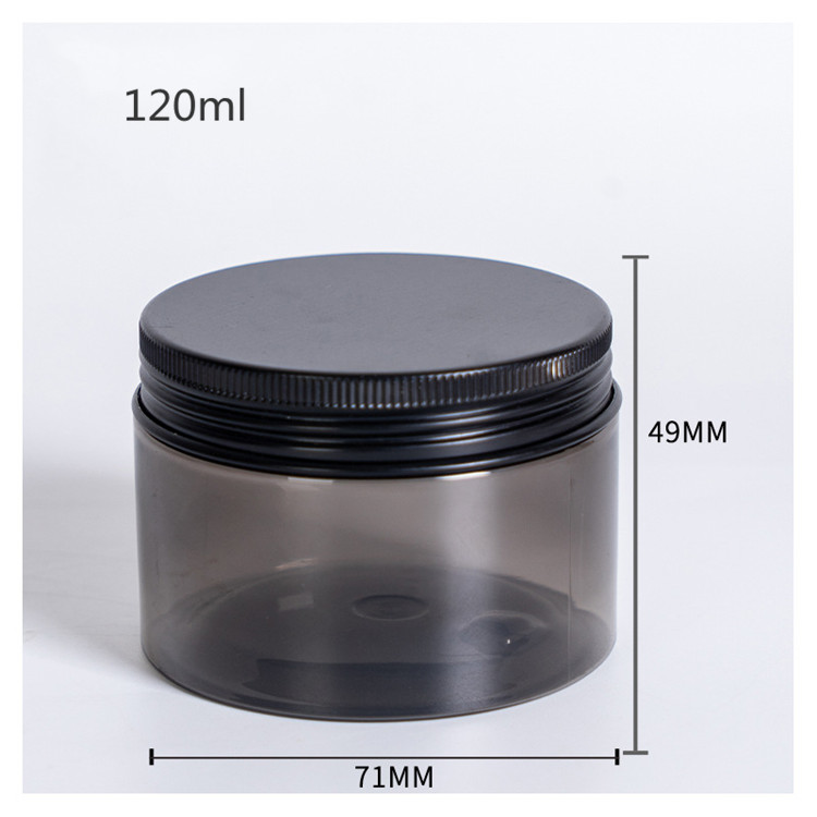 Manufacturer cutom plastic cosmetic cream jars containers face cream jar with screw cap can be customized color