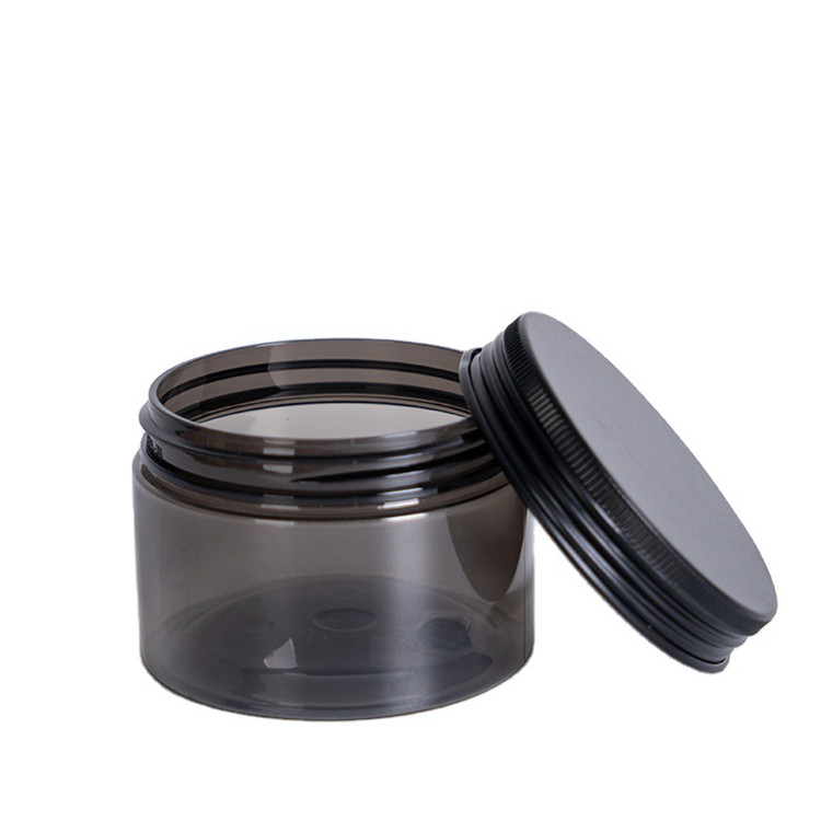 Manufacturer cutom plastic cosmetic cream jars containers face cream jar with screw cap can be customized color