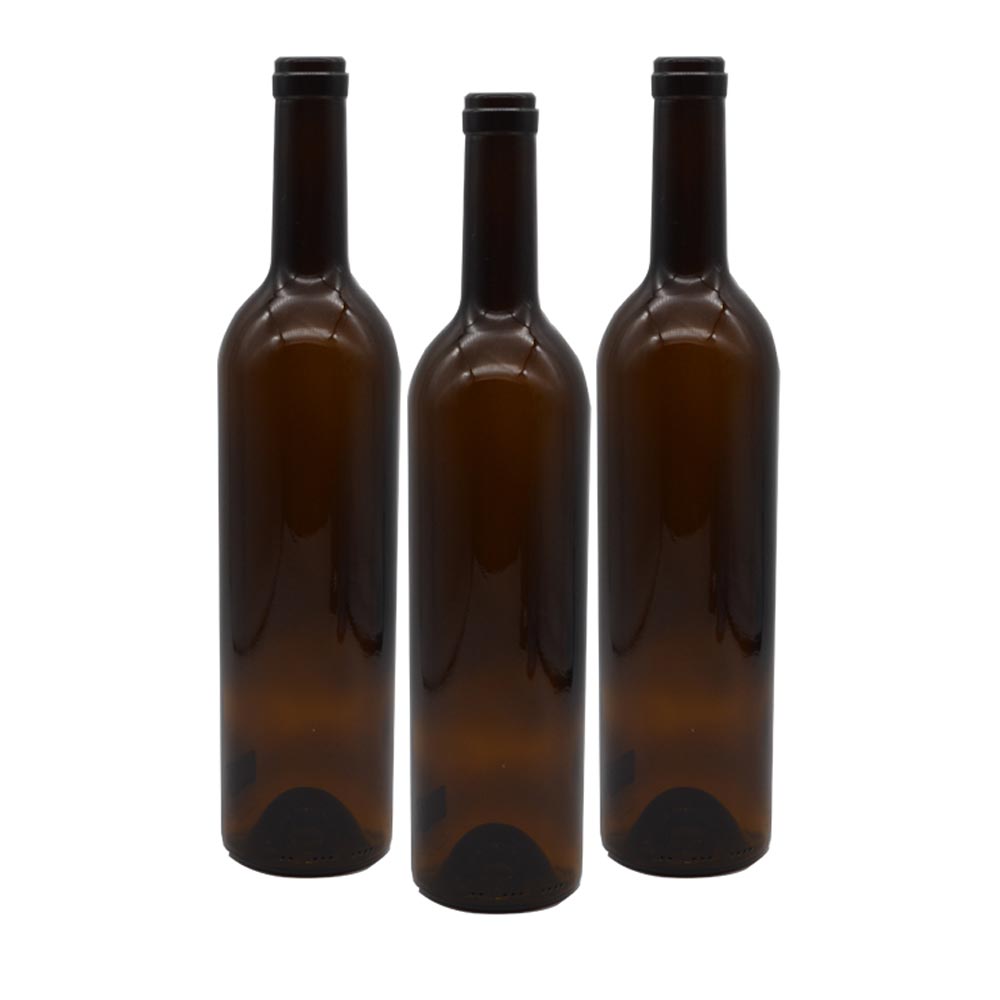 Manufacturer supplier cheap price empty sparkling champagne drinking glass bottle wine 750ml with cork