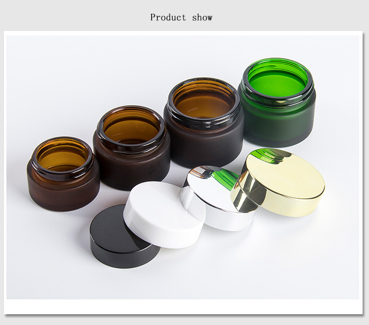 Manufacturer supplier wholesale glass luxury jar cosmetic jar glass glass jars