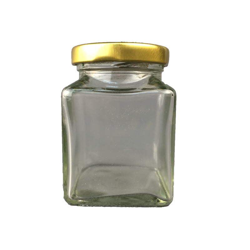 Manufacturer well made 120ml small square glass jar