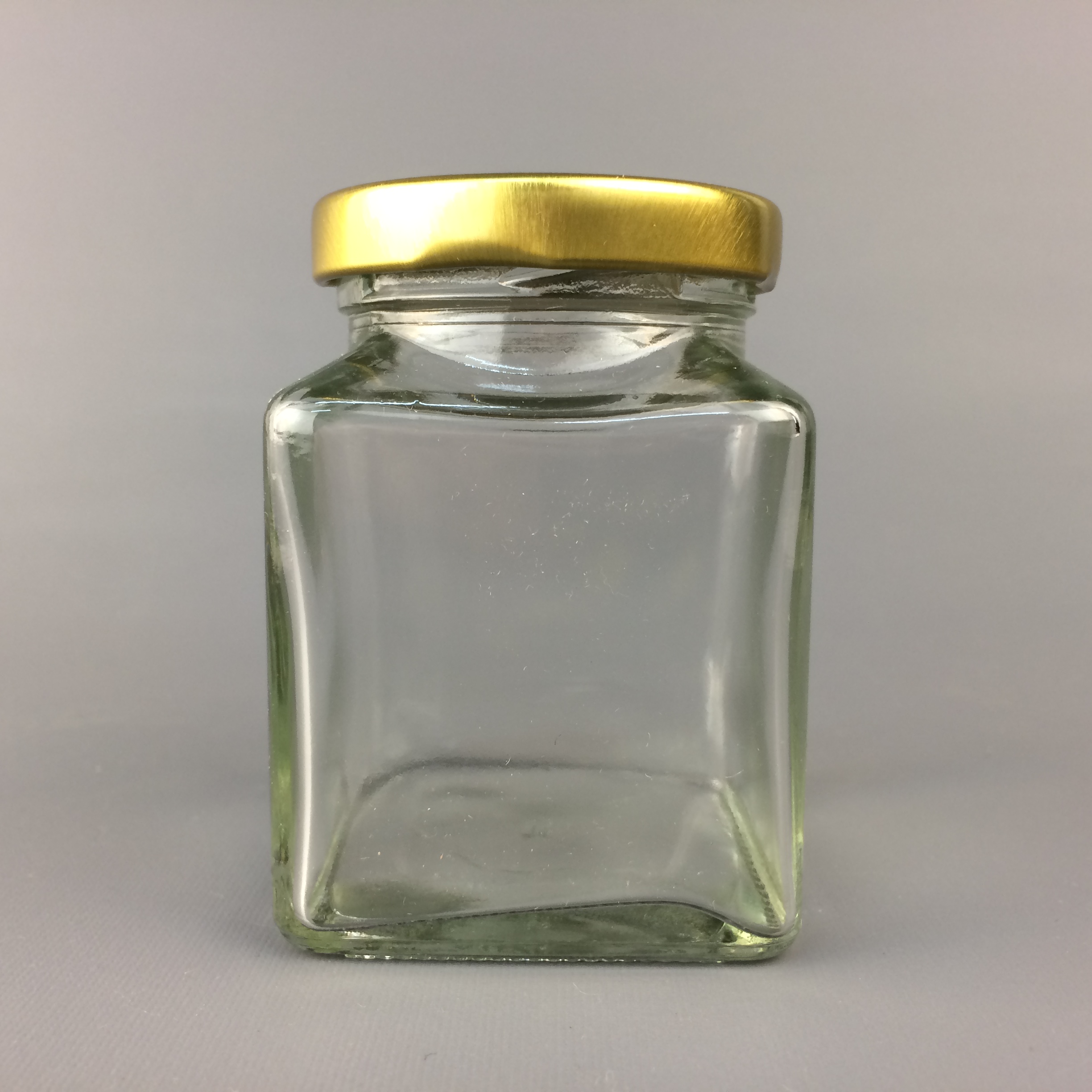 Manufacturer well made 120ml small square glass jar