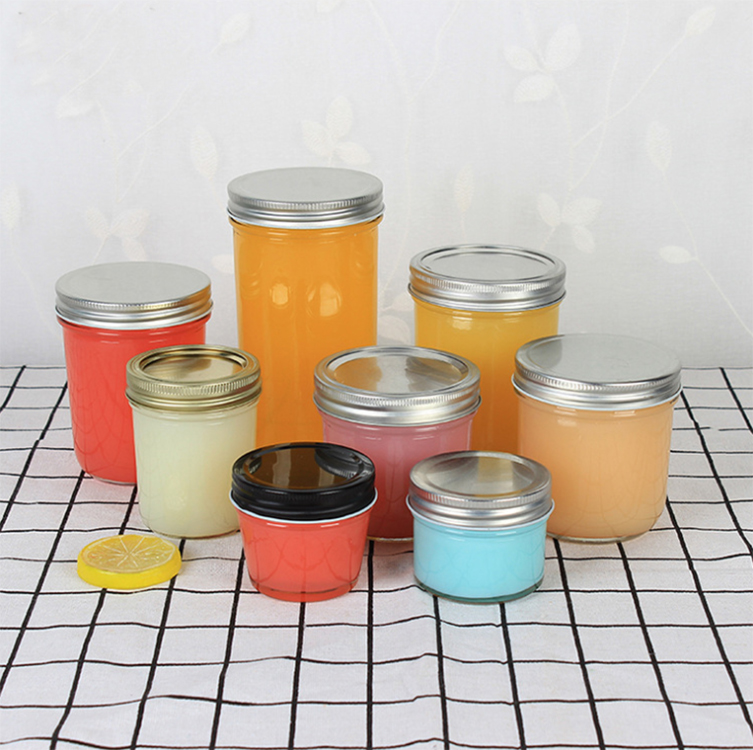 Manufacturer wholesale Mason jars 8oz 12oz 16oz custom mason jars 32 oz wide mouth