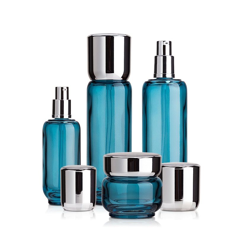 Manufacturer wholesale cosmetics lotion bottle 40ml 110ml 120ml glass frost tank 50g