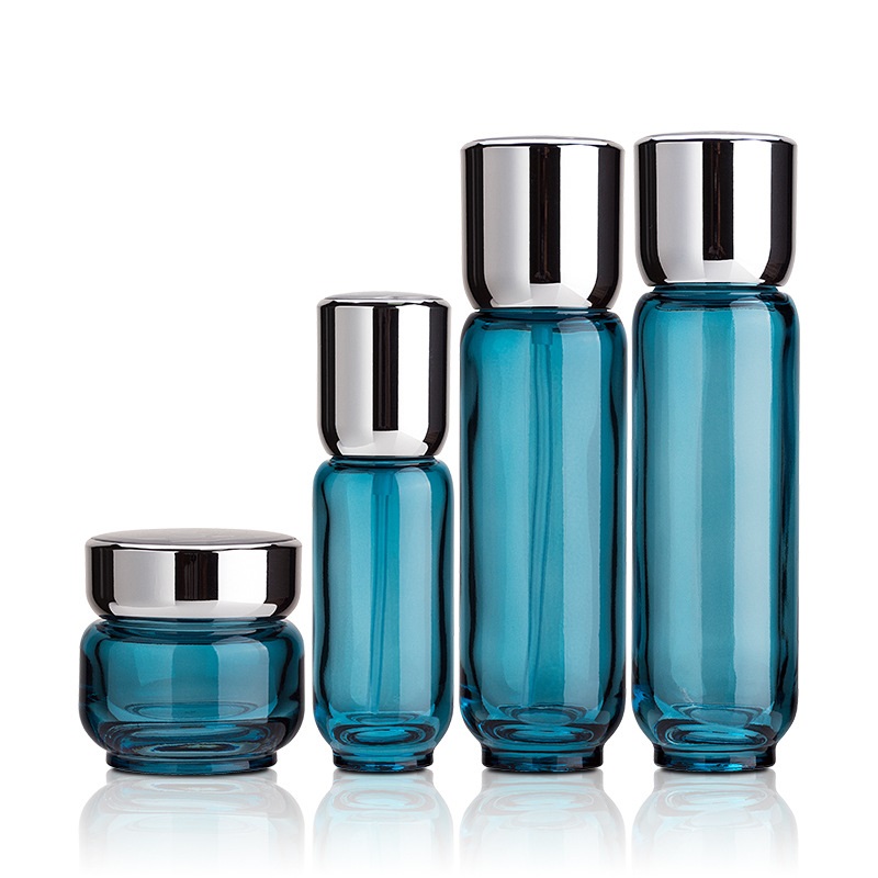 Manufacturer wholesale cosmetics lotion bottle 40ml 110ml 120ml glass frost tank 50g