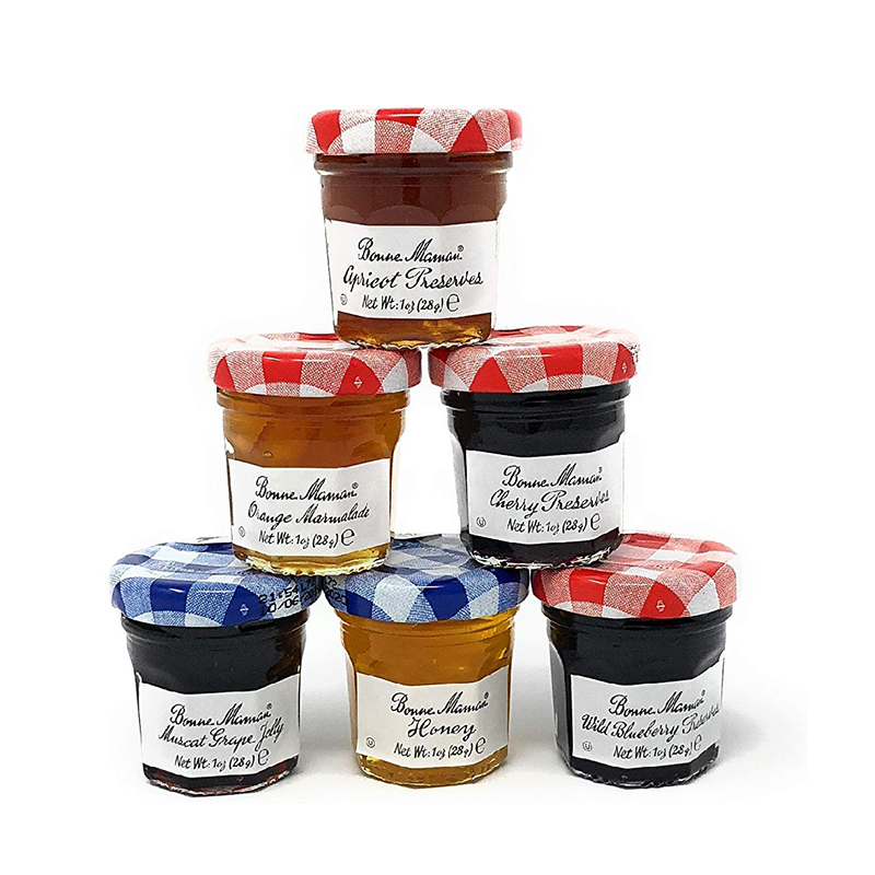 Manufacturer wide mouth round 30ml 100ml glass jar for food with metal lid