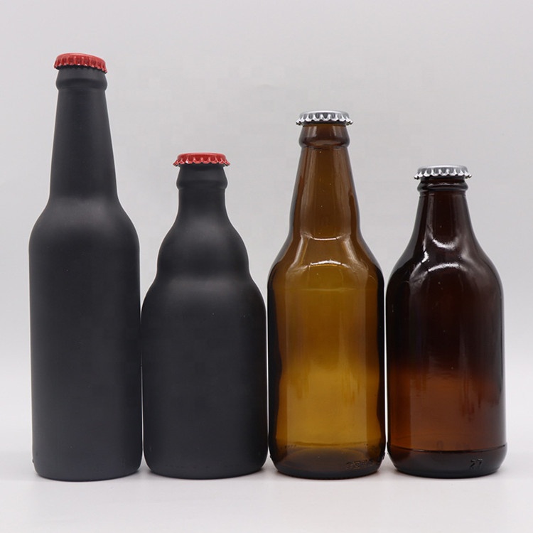 Manufacturers 330ml 500ml brown snap cap glass bottle sealed jar swing beer bottle enzyme buckle bottle