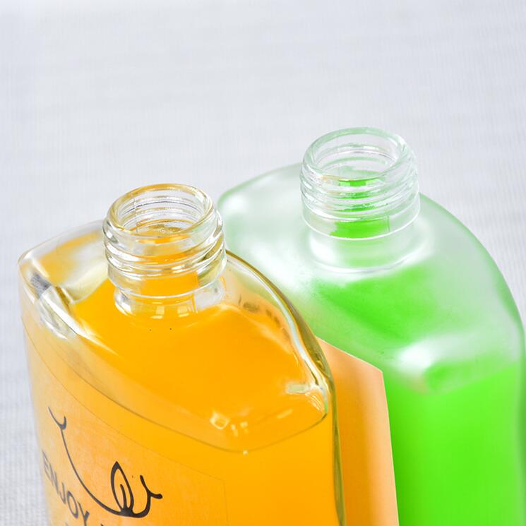 Manufacturers Can Customize Transparent Juice Beverage Bottle Glass Bottle Coffee Cold Drink Milk Tea Bottle Creative Small Bott