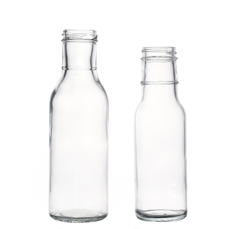 Manufacturers Direct Sale High Quality Customize Empty Clear Round Hot Sale 12oz Glass Bottle