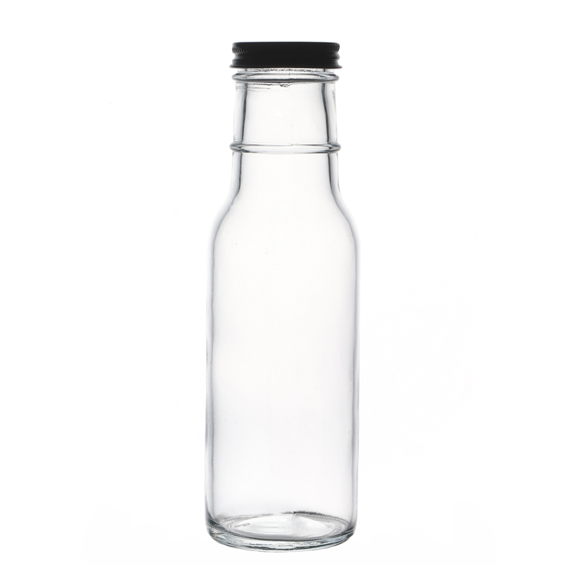 Manufacturers Direct Sale High Quality Customize Empty Clear Round Hot Sale 12oz Glass Bottle