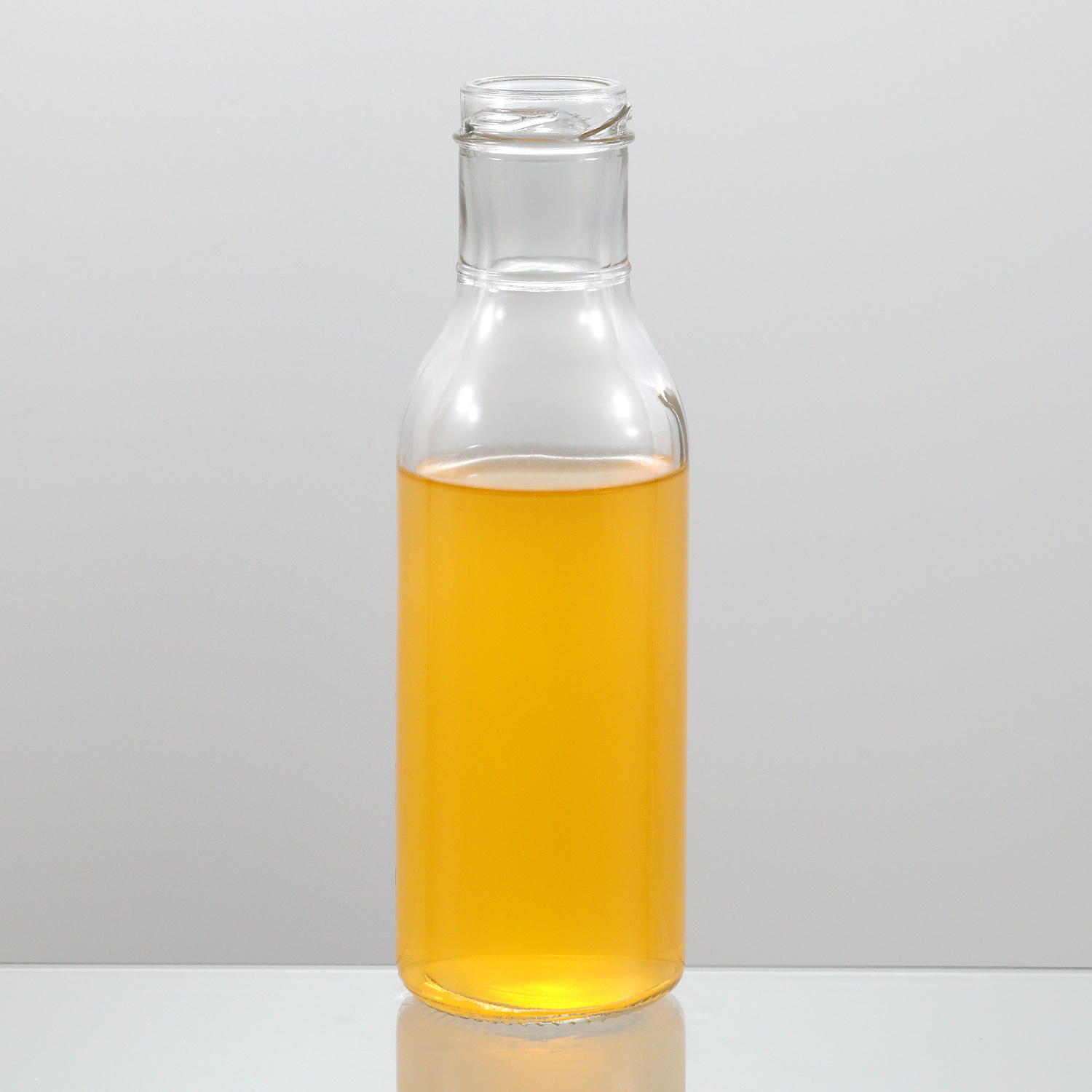 Manufacturers Direct Sale High Quality Customize Empty Clear Round Hot Sale 12oz Glass Bottle