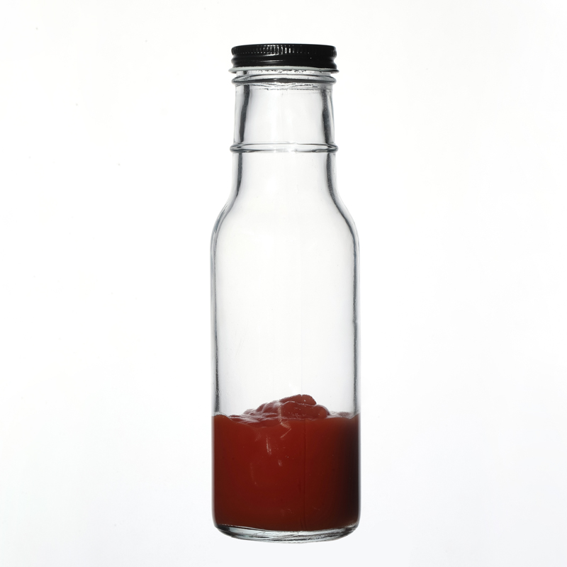 Manufacturers Direct Sale High Quality Customize Empty Clear Round Hot Sale 12oz Glass Bottle