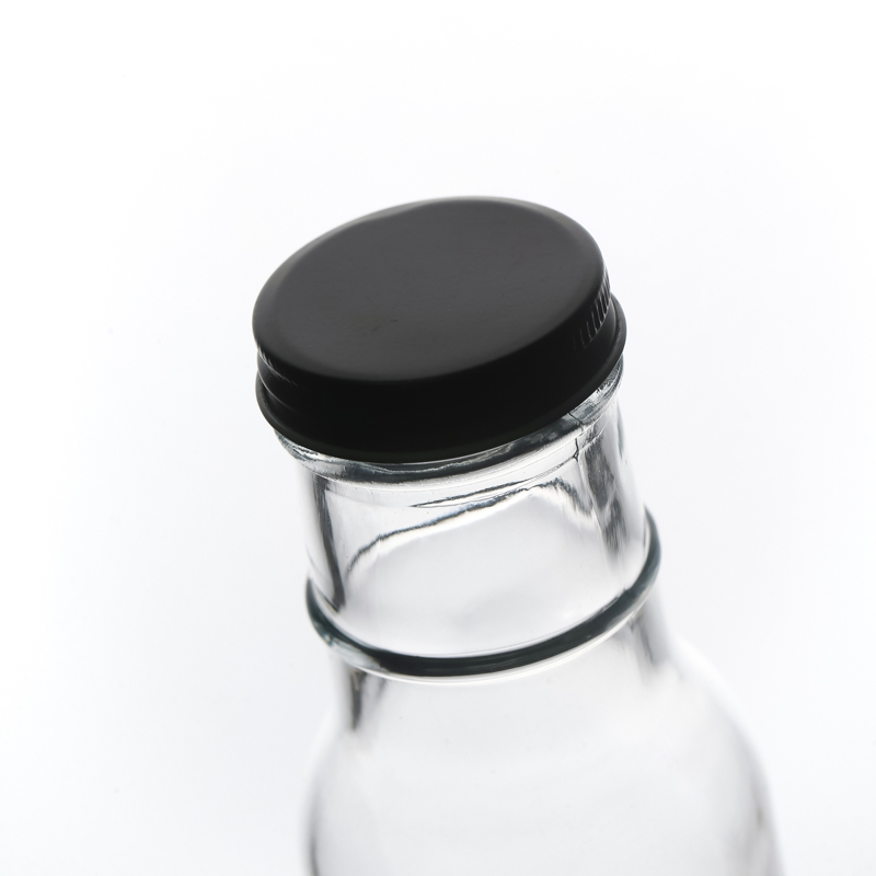 Manufacturers Direct Sale High Quality Customize Empty Clear Round Hot Sale 12oz Glass Bottle